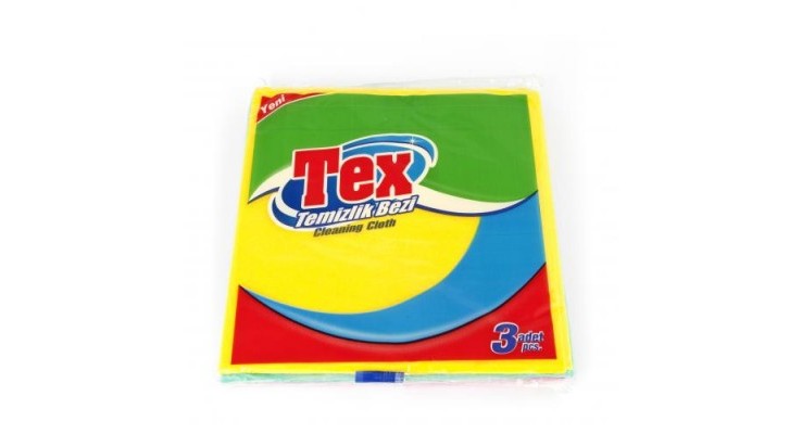 TEMİZLİK BEZİ SARI 3LÜ TEX